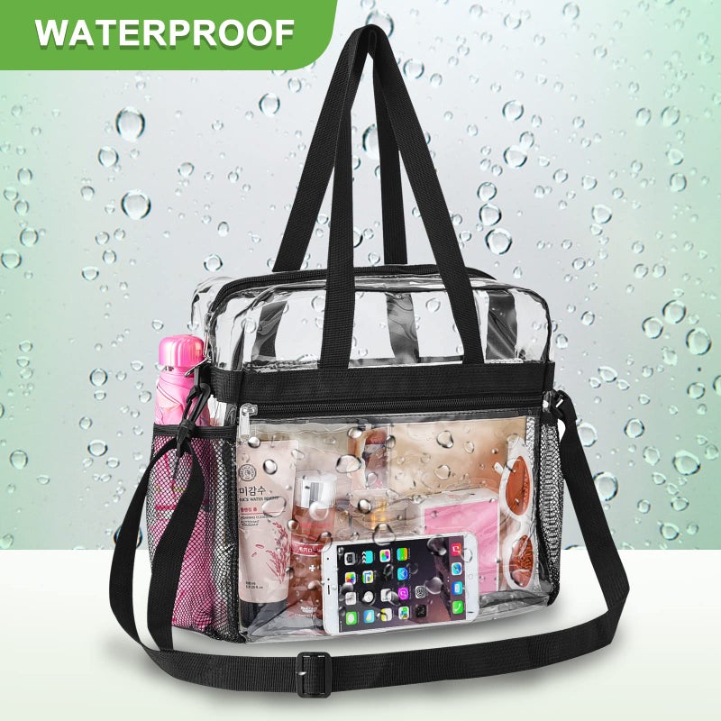Oraben Clear Bag for Stadium Events 12x6x12 Clear Tote Bag for Women Sports Fan Tote Transparent Lunch Bag for Work Concert - Image 3